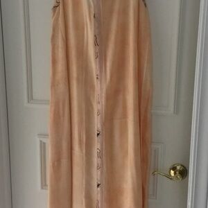 Elegant Peach Maxi Dress